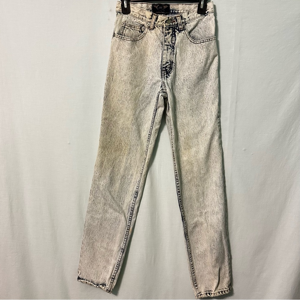 Vintage IOU Jeans 5 Pocket Size 27 See Photos Acid Wash Higher Rise 80s